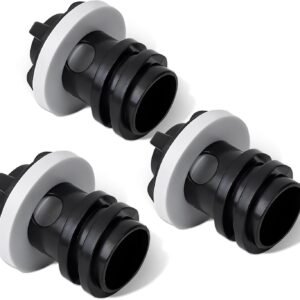 cooler drain plugs replacement for yeti cooler drain plugs caps compatible with rtic orca yeti's line of roadie tundra tank coolers, 3 pack cooler drain plugs with leak proof upgraded design (small)